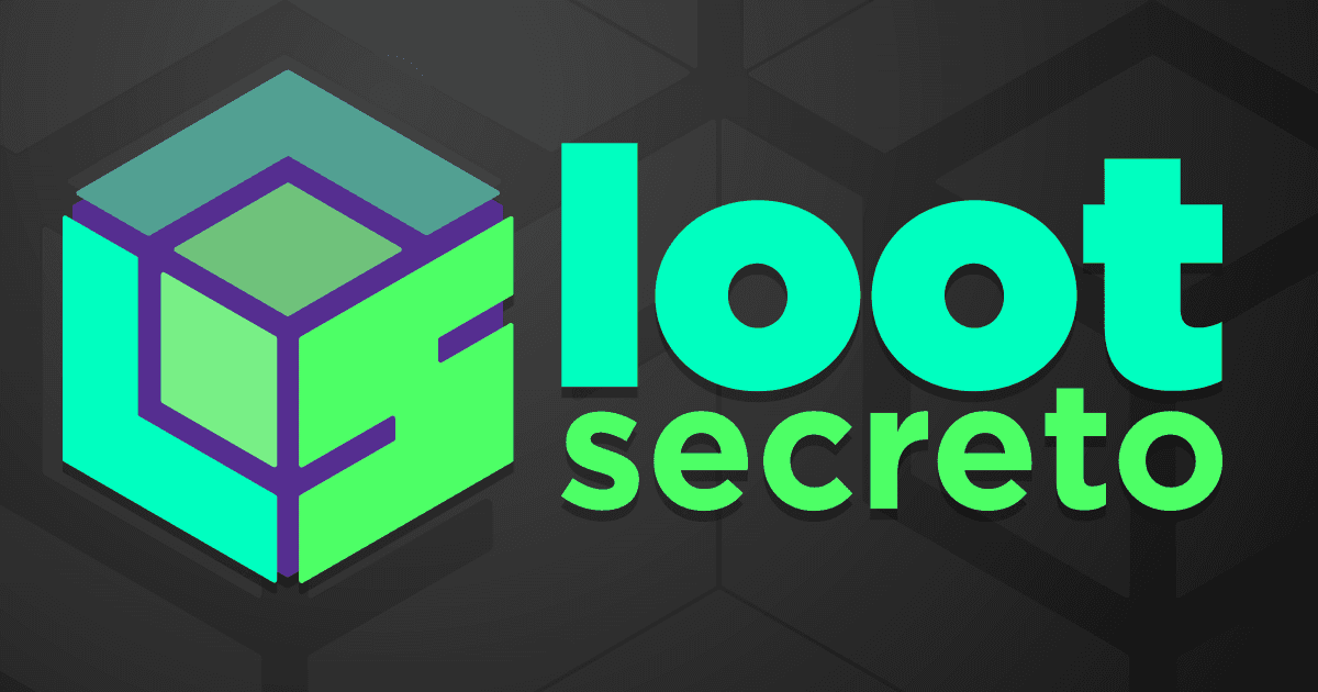 Identidade visual do portal Loot Secreto em banner horizontal
